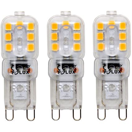 RINKINYS 3x LED Lemputė G9/2,5W/230V 3000K