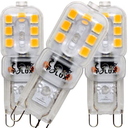 RINKINYS 3x LED Lemputė G9/2,5W/230V 3000K