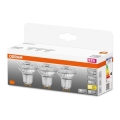 RINKINYS 3x LED Lemputė PAR16 GU10/2,6W/230V 2700K - Osram
