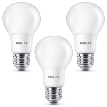 RINKINYS 3x LED lemputė Philips E27/8W/230V 2700K