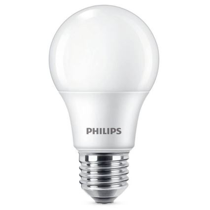 RINKINYS 3x LED Lemputės Philips A60 E27/8W/230V 6500K