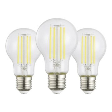 Rinkinys 3x LED lemputės VINTAGE A60 E27/7,2W/230V 2700K - Eglo 110438