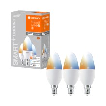 RINKINYS 3x LED Pritemdoma lemputė SMART + E14 / 5W / 230V 2700K-6500K - Ledvance
