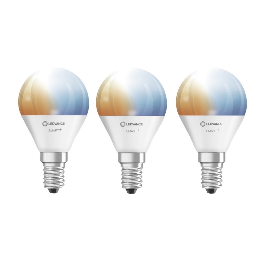 RINKINYS 3x LED Pritemdomos lemputės SMART + E14 / 5W / 230V 2700K-6500K - Ledvance