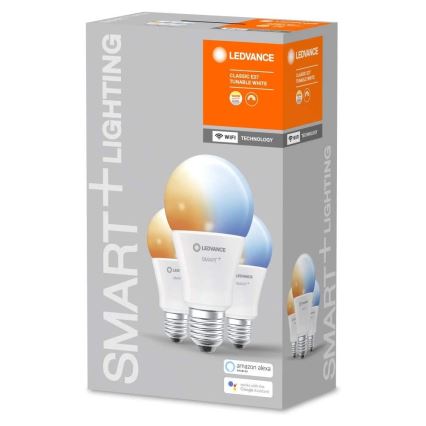 RINKINYS 3x LED Pritemdomos lemputės SMART + E27 / 14W / 230V 2700K-6500K - Ledvance