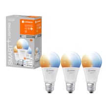 RINKINYS 3x LED Pritemdomos lemputės SMART + E27 / 9,5W / 230V 2700K-6500K - Ledvance