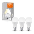 RINKINYS 3x LED Pritemdomos lemputės SMART + E27 / 9W / 230V 2700K - Ledvance