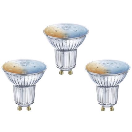 RINKINYS 3x LED Pritemdomos lemputės SMART + GU10 / 5W / 230V 2700K-6500K - Ledvance