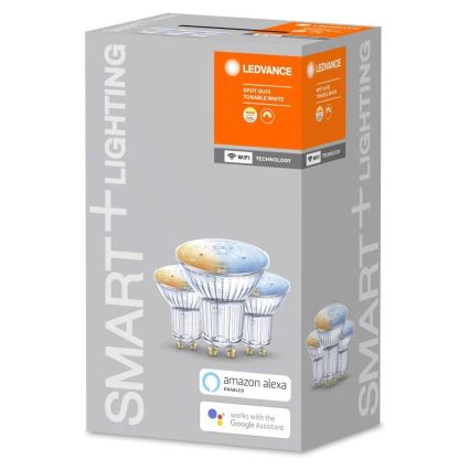 RINKINYS 3x LED Pritemdomos lemputės SMART + GU10 / 5W / 230V 2700K-6500K - Ledvance