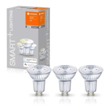 RINKINYS 3x LED Pritemdomos lemputės SMART + GU10 / 5W / 230V 2700K - Ledvance