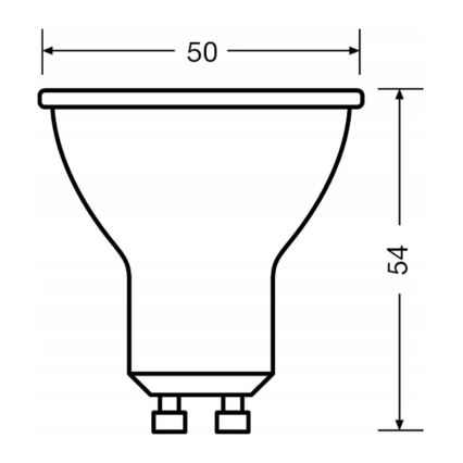 RINKINYS 3x LED reflektoriaus lemputės PAR16 GU10/6,9W/230V 2700K 60° - Osram