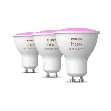 RINKINYS 3x LED Reguliuojama lemputė Philips Hue White And Color Ambience GU10/5W/230V 2000-6500K