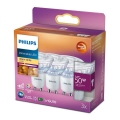 RINKINYS 3x LED Reguliuojama lemputė Philips Warm Glow GU10/3,8W/230V 2200-2700K CRI 90
