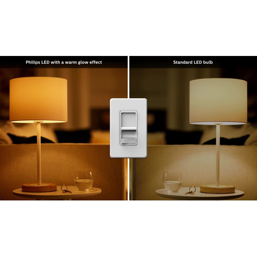 RINKINYS 3x LED Reguliuojama lemputė Philips Warm Glow GU10/3,8W/230V 2200-2700K CRI 90
