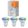 RINKINYS 3x LED RGBW Pritemdomos lemputės SMART+ GU10/4,9W/230V 2700K-6500K - Ledvance