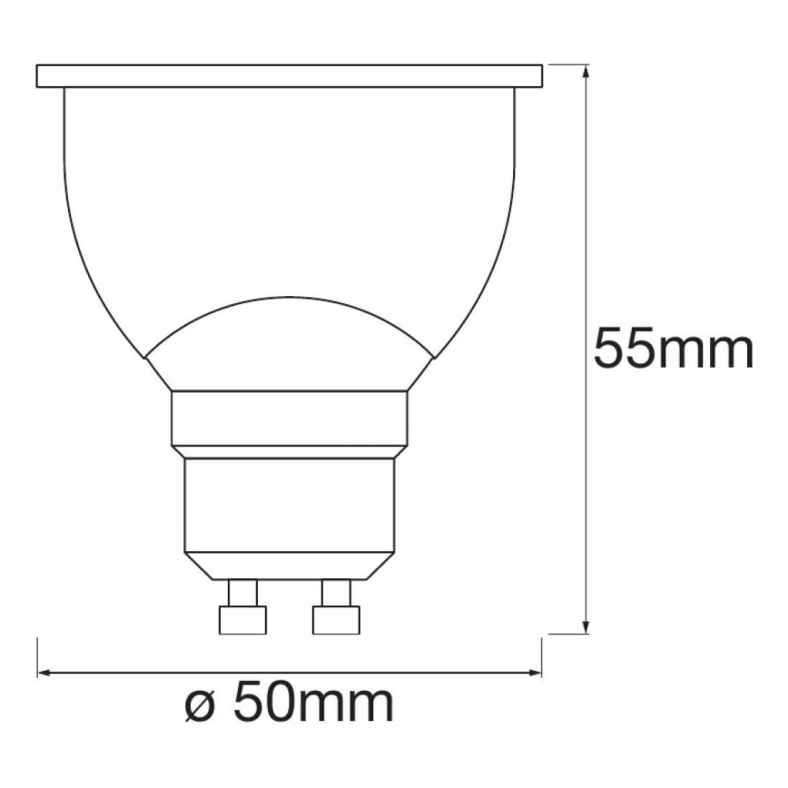 RINKINYS 3x LED RGBW Pritemdomos lemputės SMART+ GU10/4,9W/230V 2700K-6500K - Ledvance
