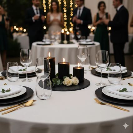 Rinkinys 3x LED žvakės BRILLO LED/2xAA juoda + nuotolinis valdymas