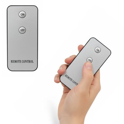 Rinkinys 3x LED žvakės BRILLO LED/2xAA juoda + nuotolinis valdymas