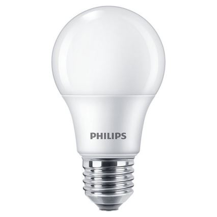 RINKINYS 3xLED Lemputės Philips A60 E27/8W/230V 4000K