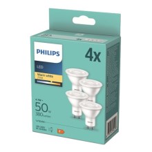 RINKINYS 4x LED lemputės Philips GU10/4,7W/230V 2700K