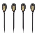 RINKINYS 4x LED Saulės lempa 4xLED/3,6V 1xAAA IP44 100 mAh