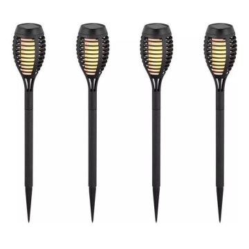 RINKINYS 4x LED Saulės lempa 4xLED/3,6V 1xAAA IP44 100 mAh