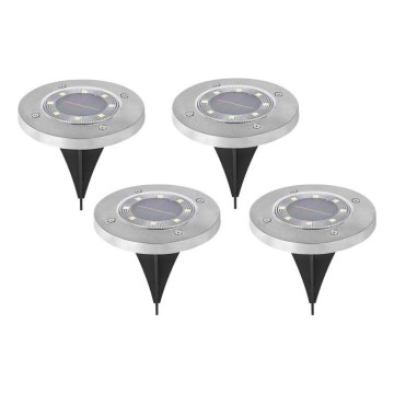 RINKINYS 4x LED saulės lempa CLAVO LED/1xAAA 4000K IP44 300 mAh