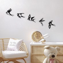 RINKINYS 5x Sienų dekoracijos paukšteliai