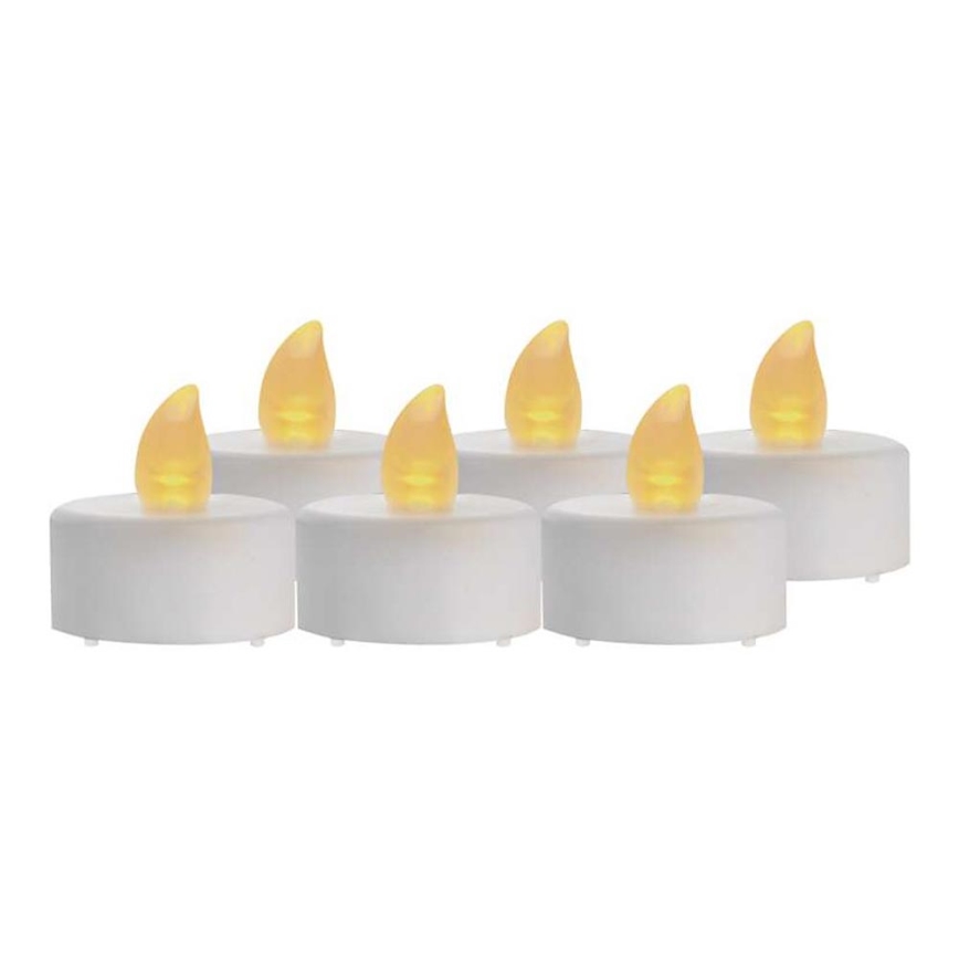 RINKINYS 6x LED Kalėdinė dekoracija 6xLED/6xCR2032 balta