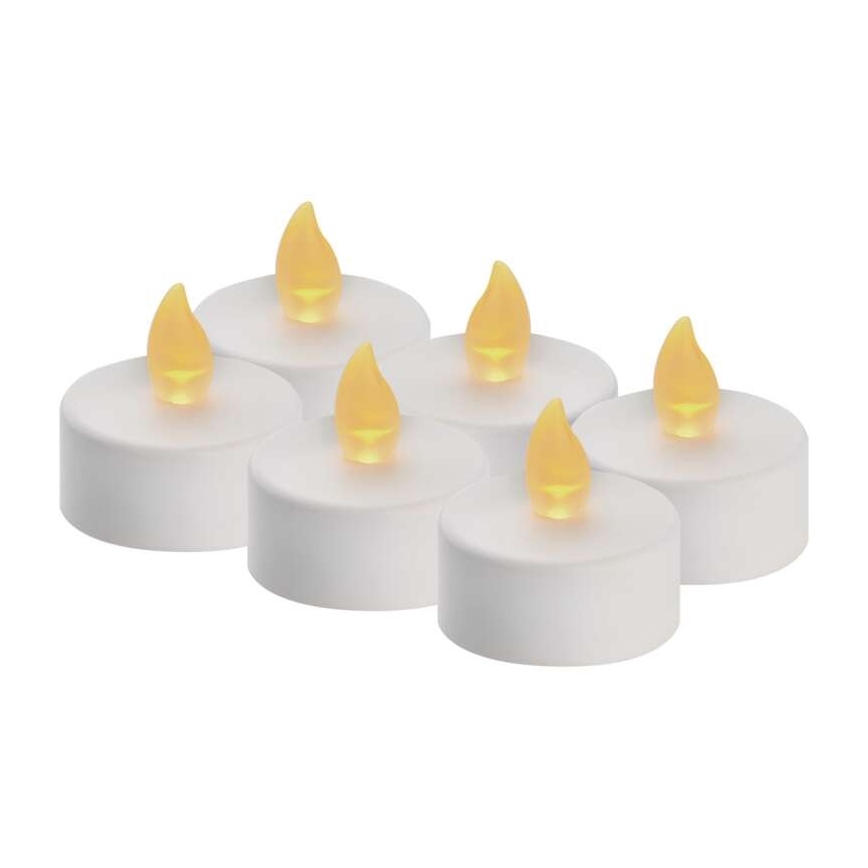 RINKINYS 6x LED Kalėdinė dekoracija 6xLED/6xCR2032 balta