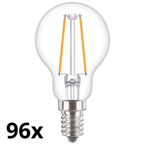 RINKINYS 96x LED Lemputės VINTAGE P45 E14/2W/230V 2700K