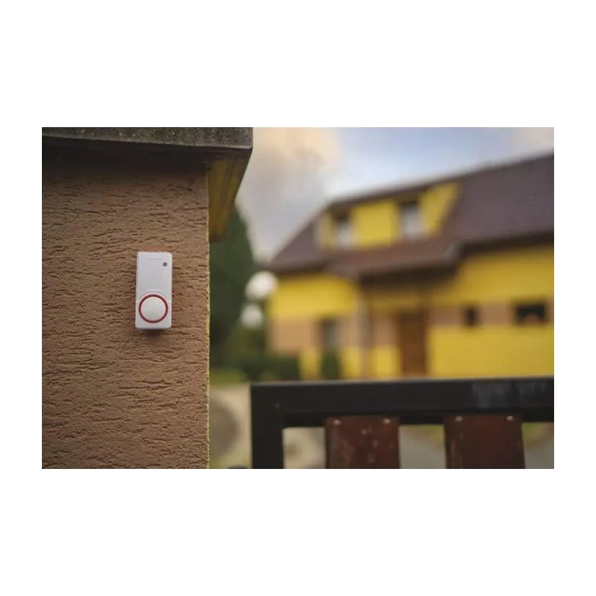 RINKINYS Belaidis durų skambutis + 2x mygtukai 230V IP44