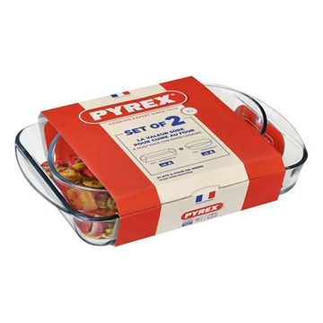 Rinkinys iš 2 PYREX kepimo indų, 2,7/2,2 l