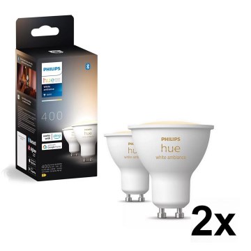 Rinkinys iš 4 LED pritemdomų lempučių Philips Hue WHITE AMBIANCE GU10/4,2W/230V 2200-6500K
