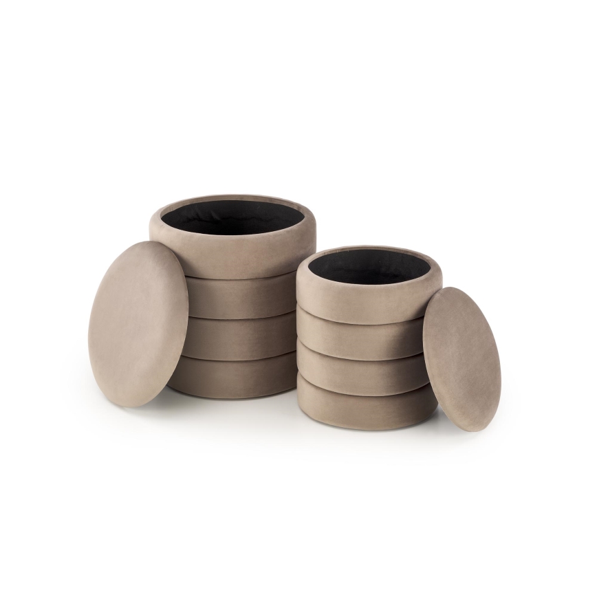 Rinkinys — 2 vnt. PAX taburečių, Ø 33/40 cm, spalva taupe