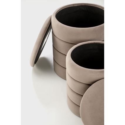 Rinkinys — 2 vnt. PAX taburečių, Ø 33/40 cm, spalva taupe