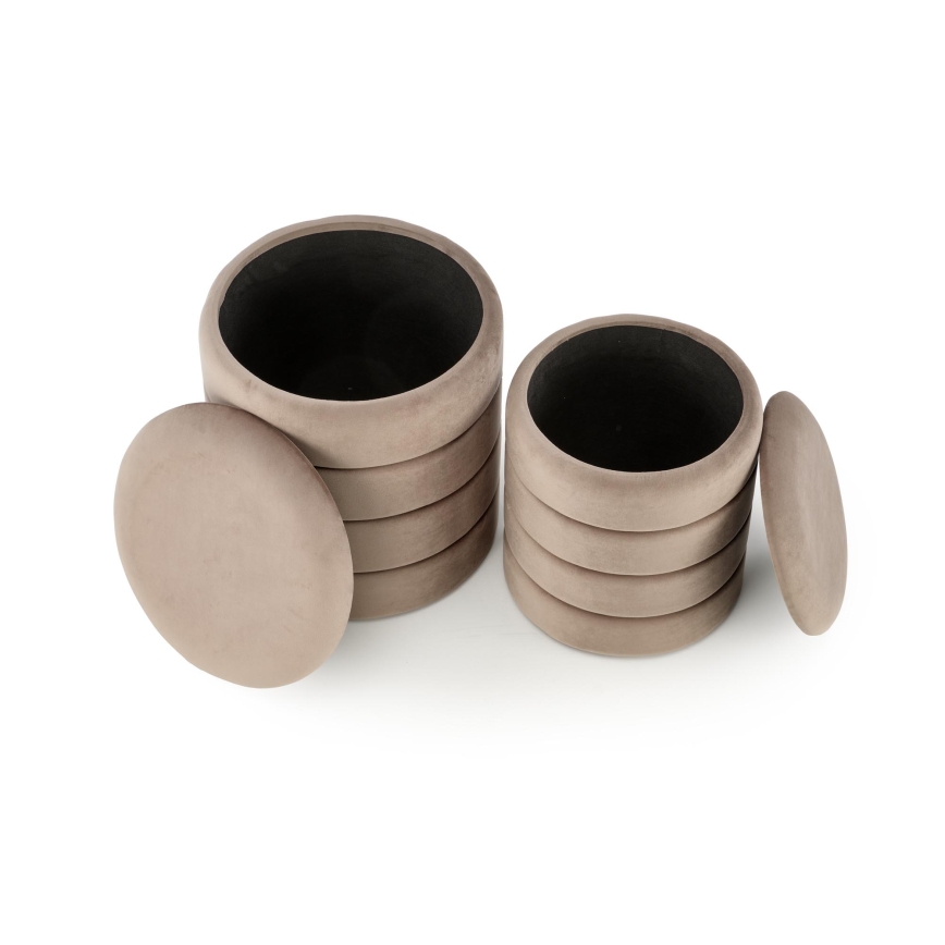 Rinkinys — 2 vnt. PAX taburečių, Ø 33/40 cm, spalva taupe