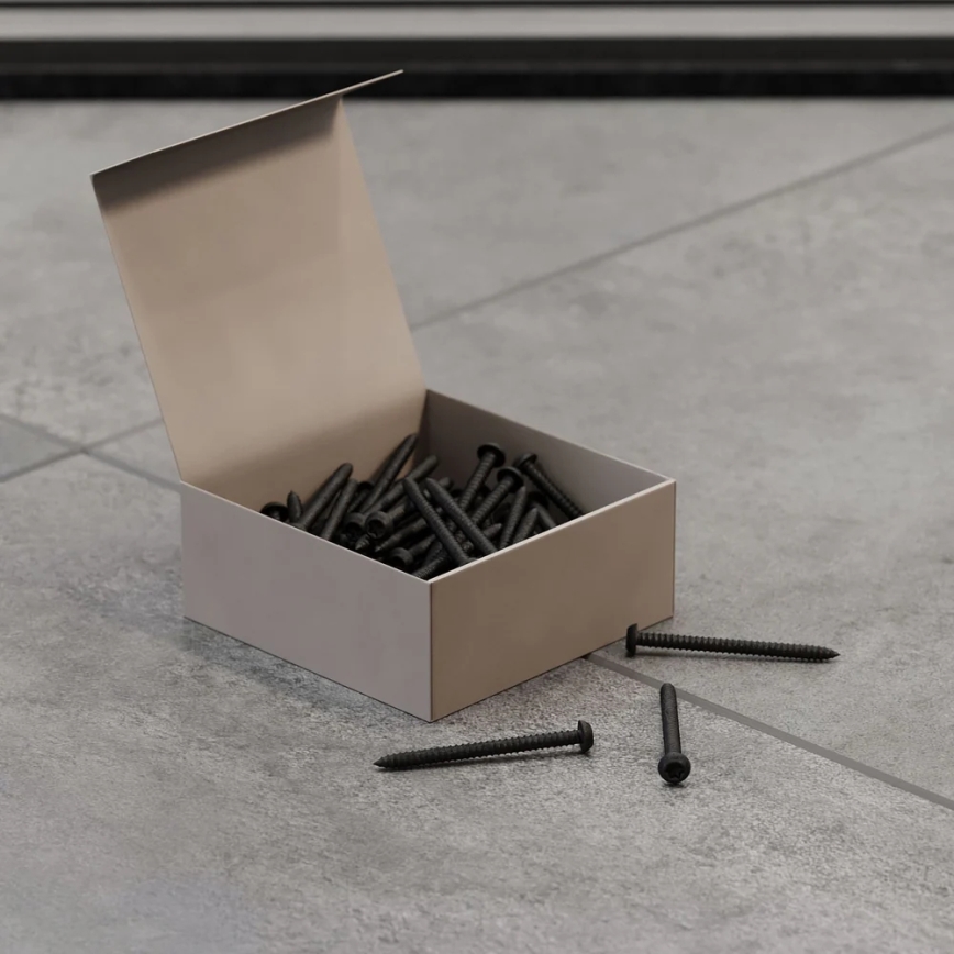 Rinkinys — 50 vnt. varžtų T25, 12 mm, juodos spalvos, lakuoti