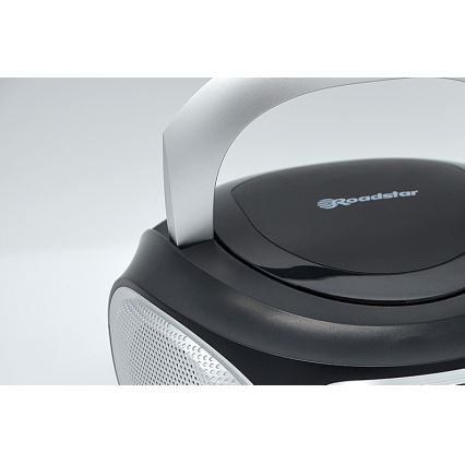 Roadstar CDR-365U/SL - Radijas su FM/PLL ir USB 32W/230V/4xLR14 juodas/sidabrinis