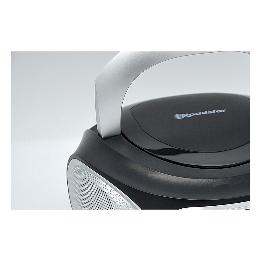 Roadstar CDR-365U/SL - Radijas su FM/PLL ir USB 32W/230V/4xLR14 juodas/sidabrinis