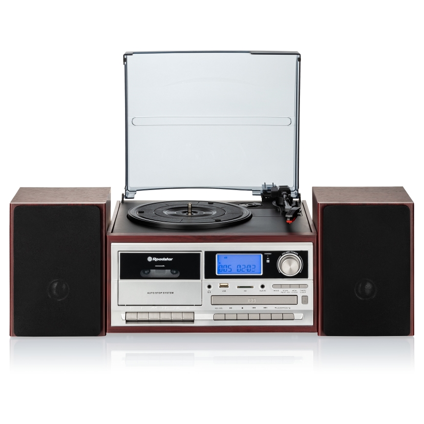 Roadstar HIF-8892 EBT - Hi-Fi sistema su patefonu, CD ir kasetės grotuvu 64W/230V + nuotolinis pultas