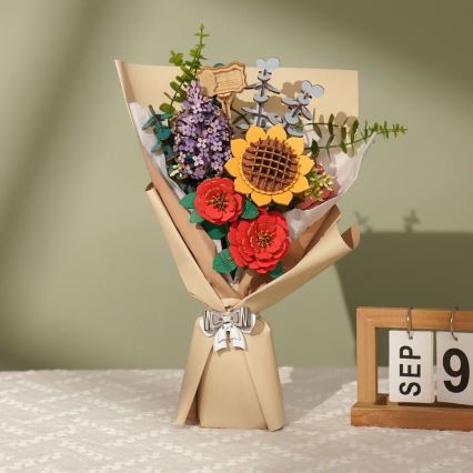 RoboTime - 3D medinė delionė Puokštė