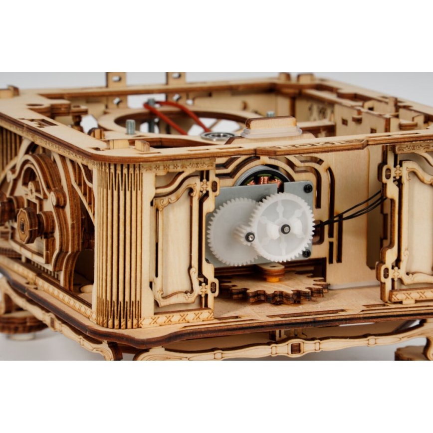 RoboTime - 3D medinė mechaninė dėlionė Gramofonas (manual drive)