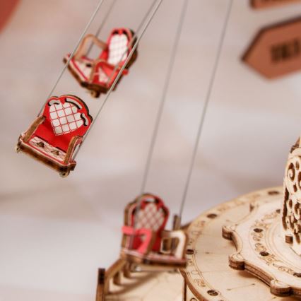 RoboTime - 3D muzikos dėžutės galvosūkis Grandininė karuselė 3xAAA