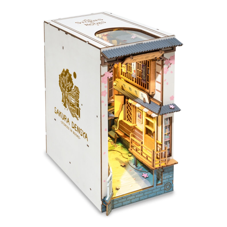 RoboTime - LED Knygų stotelė Sakura alley 2xAAA