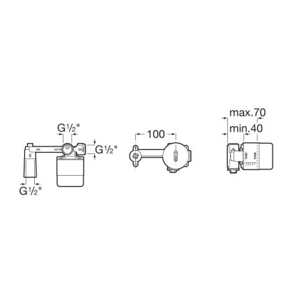 Roca A525220603 - Montavimo korpusas potinkiniams maišytuvams