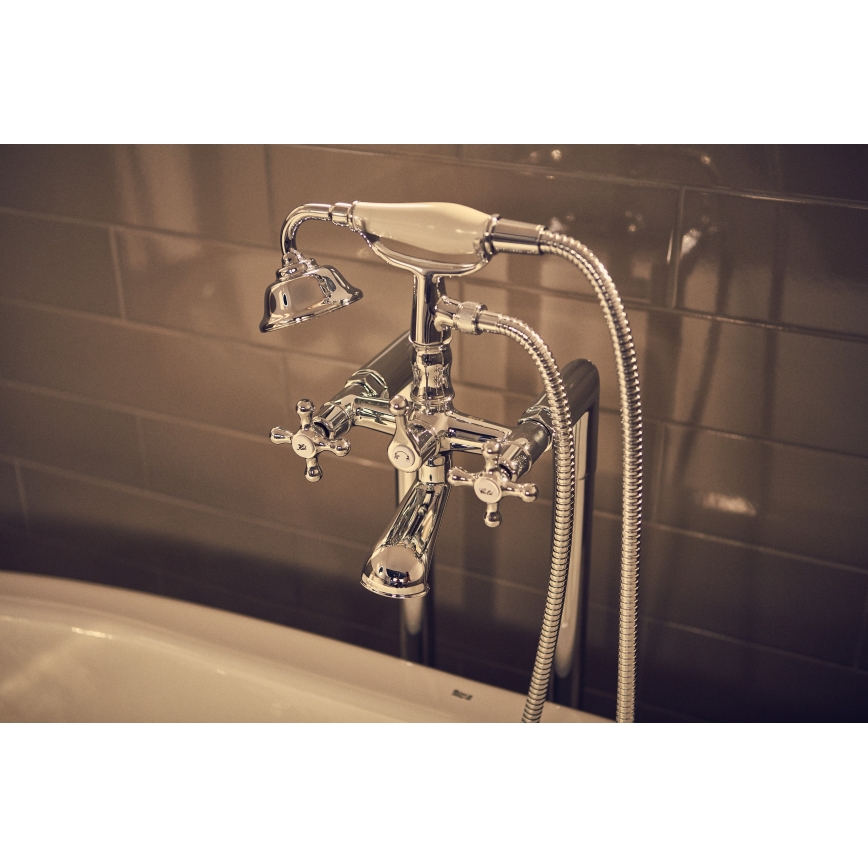 Roca A5A014BC00 - Vonios komplektas su maišytuvu CARMEN, blizgus chromas