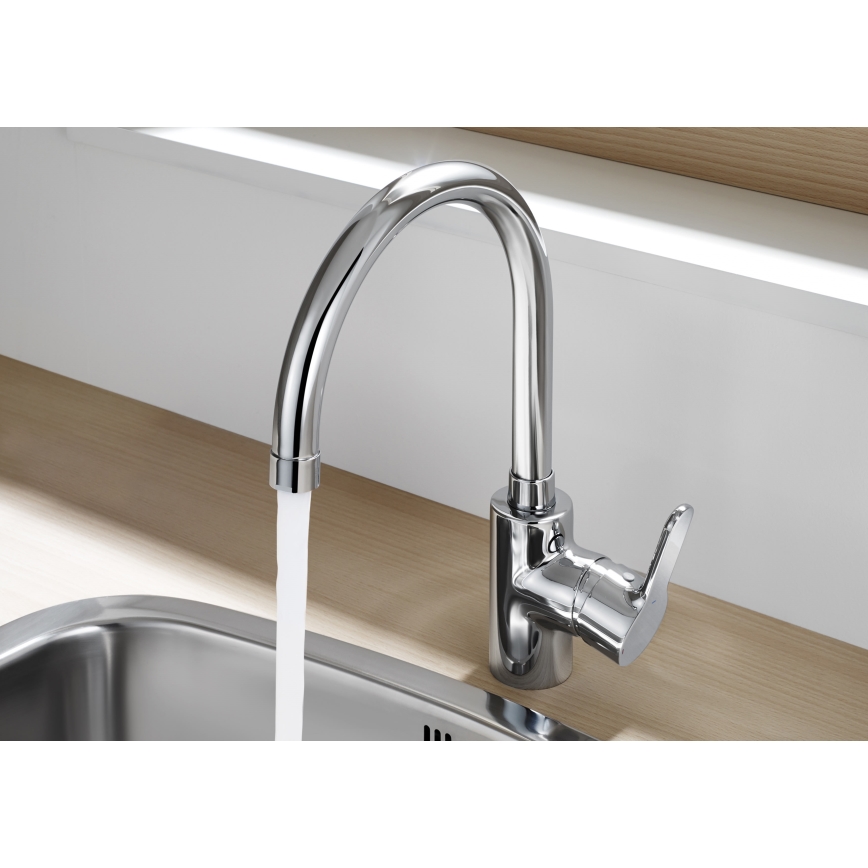 Roca A5A8409C00 - Kriauklės čiaupas L20 32,5 cm blizgus chromas