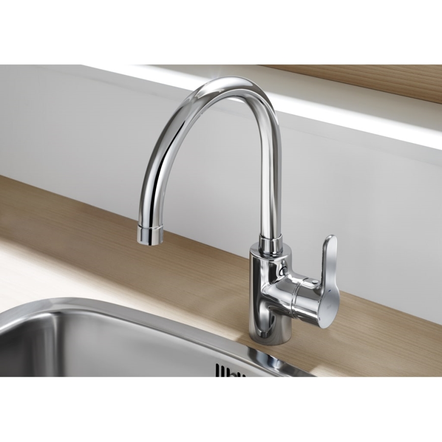 Roca A5A8409C00 - Kriauklės čiaupas L20 32,5 cm blizgus chromas