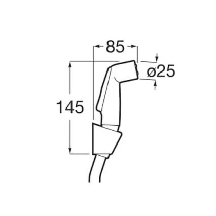 Roca A5B9130C00 - Bidetinis purkštuvas BE-FRESH blizgus chromas